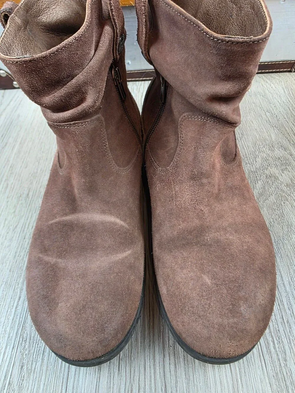 Birkenstock Sarina Suede Leather Ankle Boots Size 9